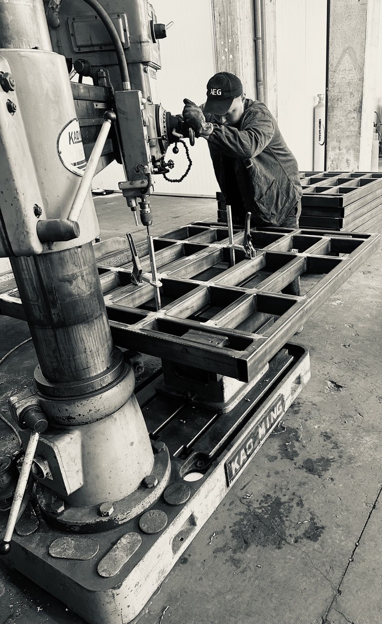 Metal fabrication in our workshop
