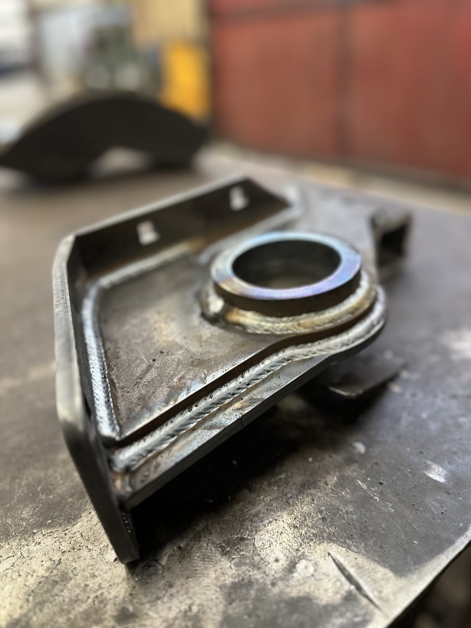 Welded metal component